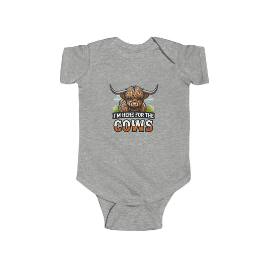 I'm Here for the Cows Baby Bodysuit – Whayne Outfitters
