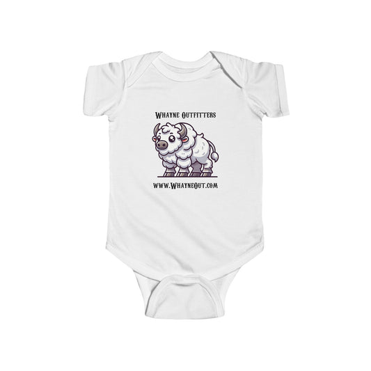 Lil’ White Bison Baby Bodysuit – Whayne Outfitters