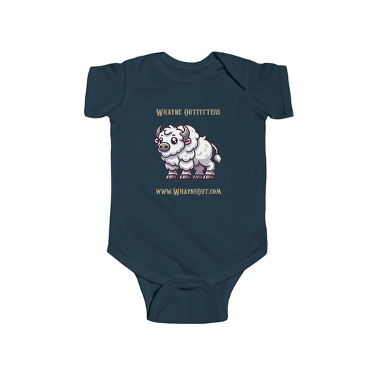 Lil’ White Bison Baby Bodysuit – Whayne Outfitters