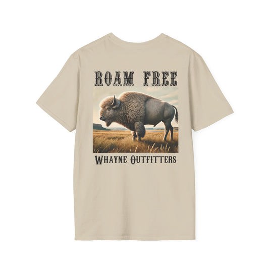 Roam Free – White Bison Tee