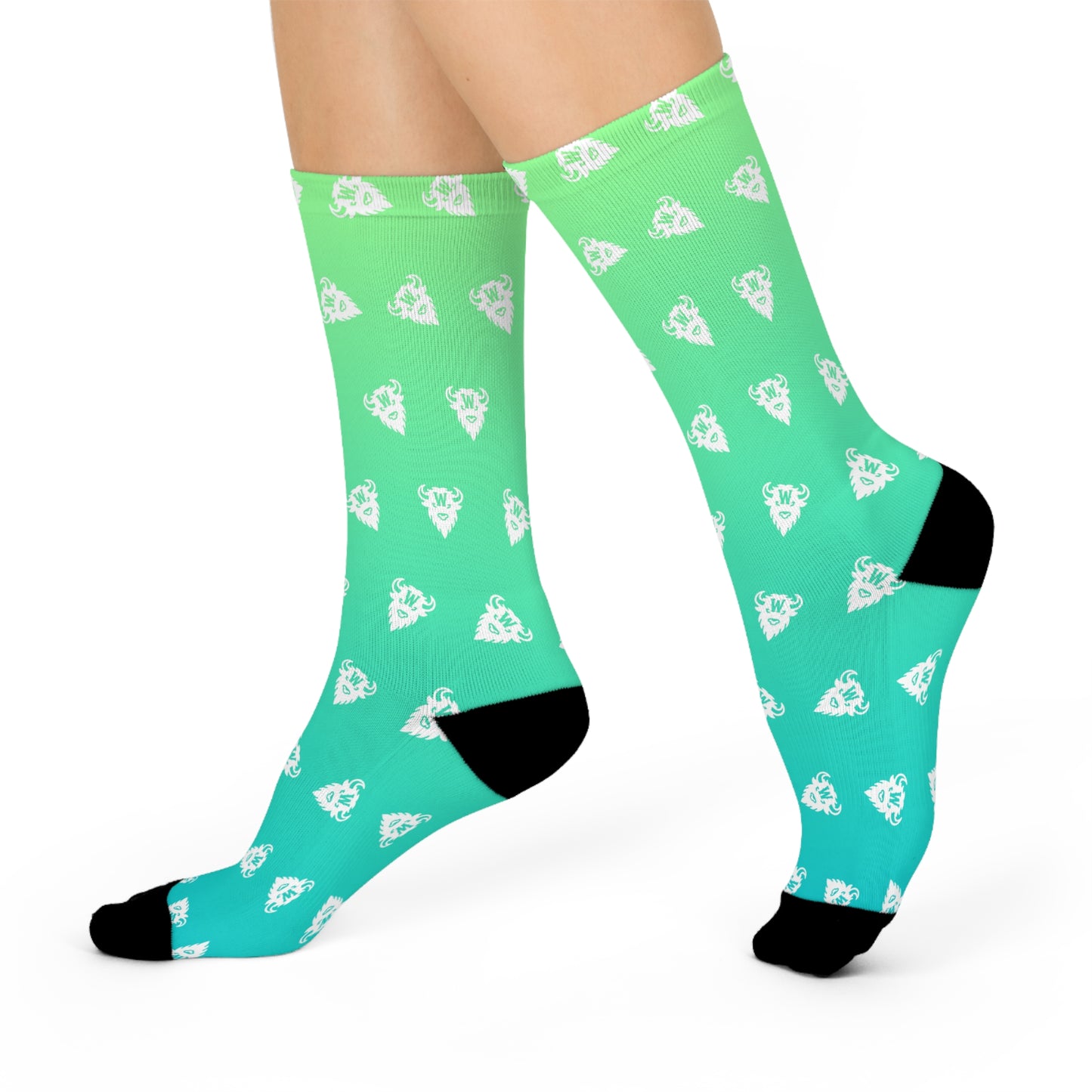 Electric Sagebrush Gradient Socks