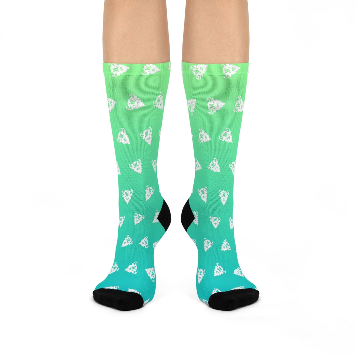 Electric Sagebrush Gradient Socks