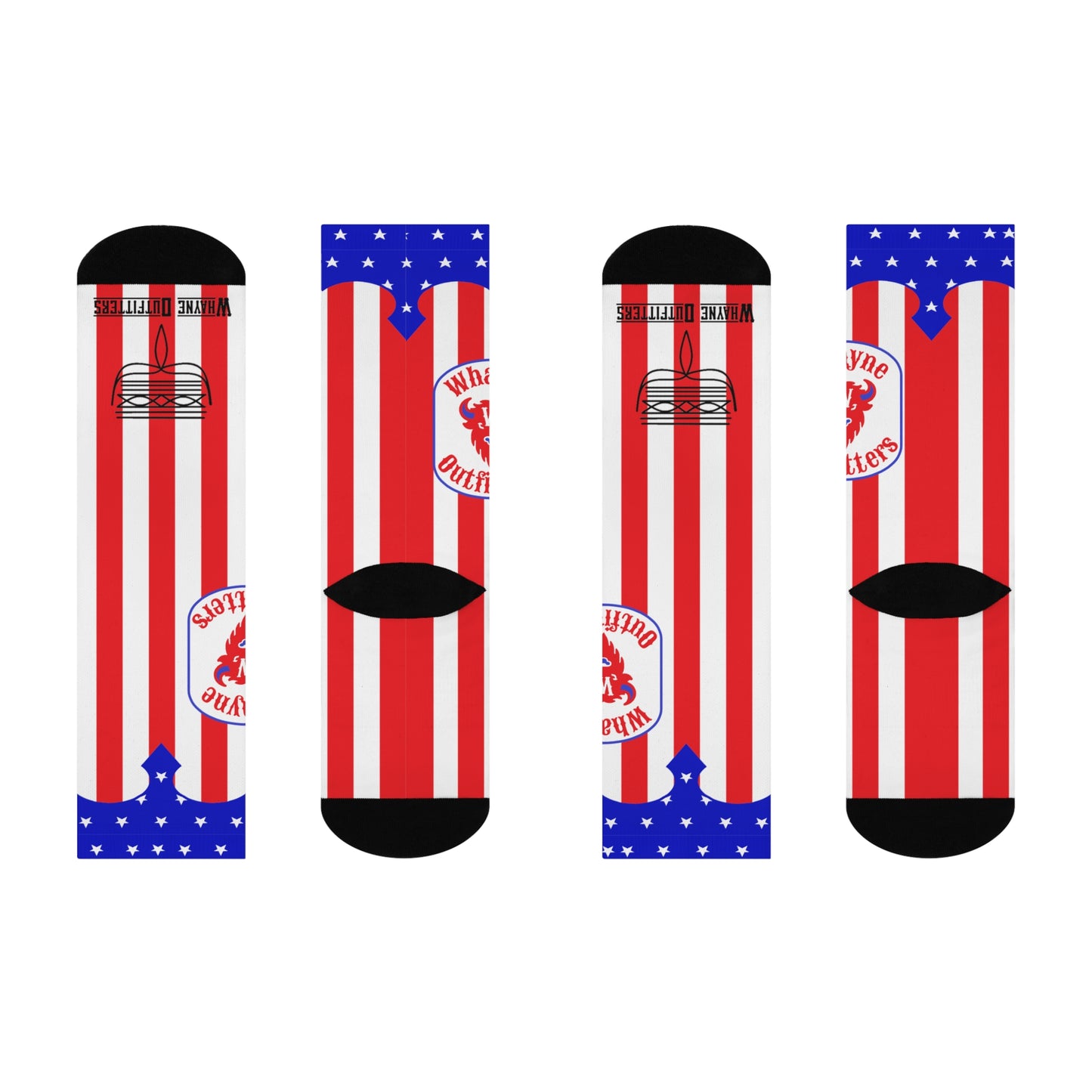 Stars, Stripes & Spurs Crew Socks – Whayne Outfitters