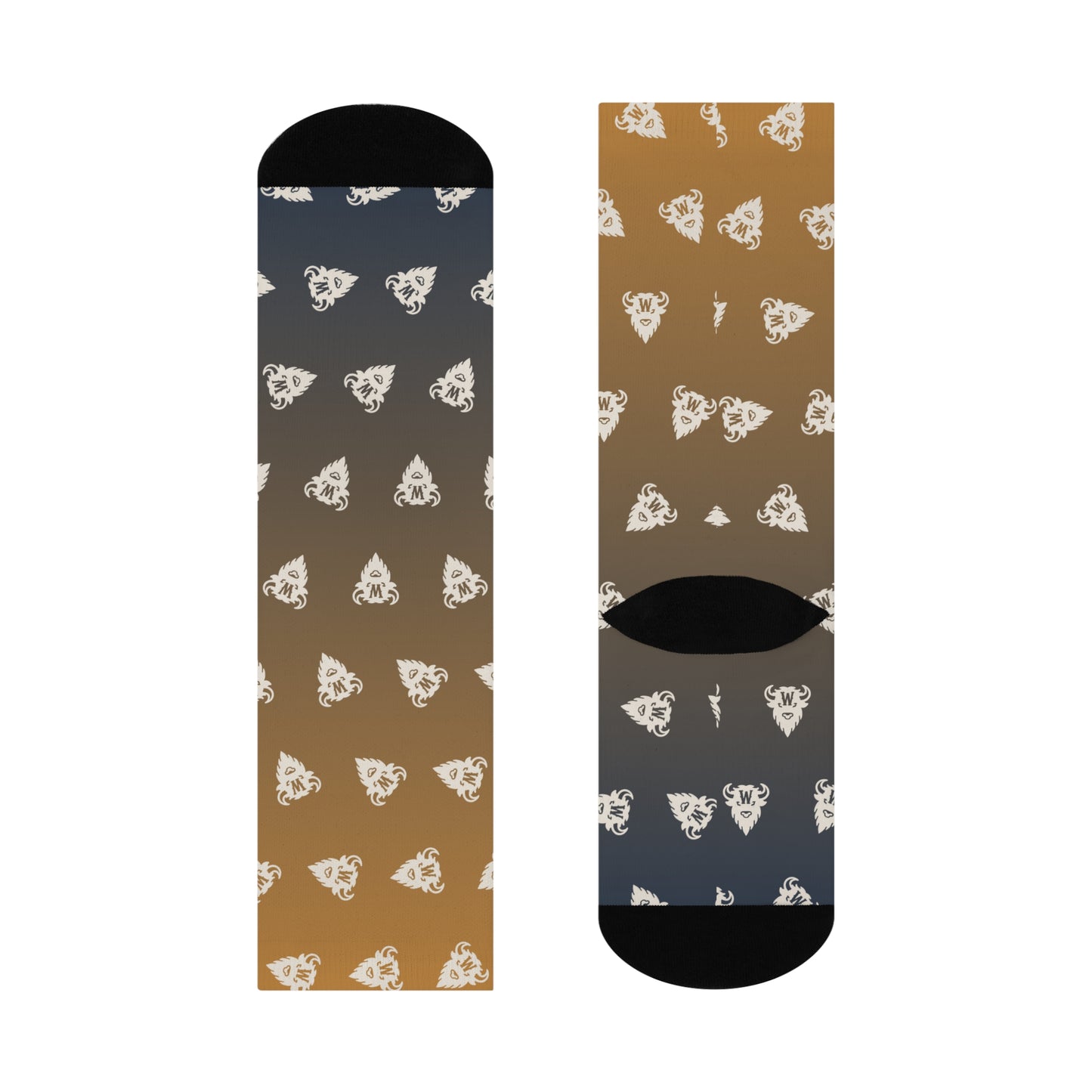 Clay to Midnight Gradient Socks