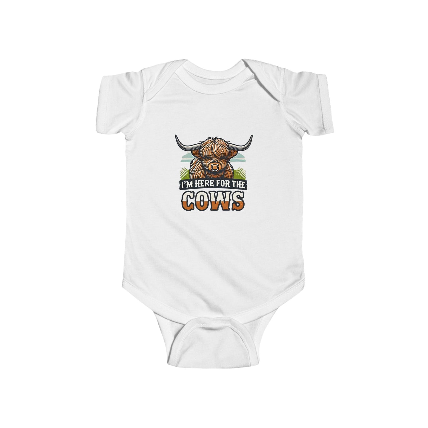 I'm Here for the Cows Baby Bodysuit – Whayne Outfitters