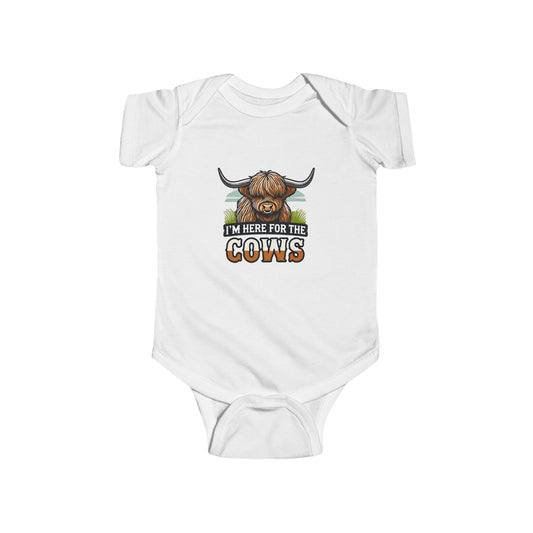 I'm Here for the Cows Baby Bodysuit – Whayne Outfitters