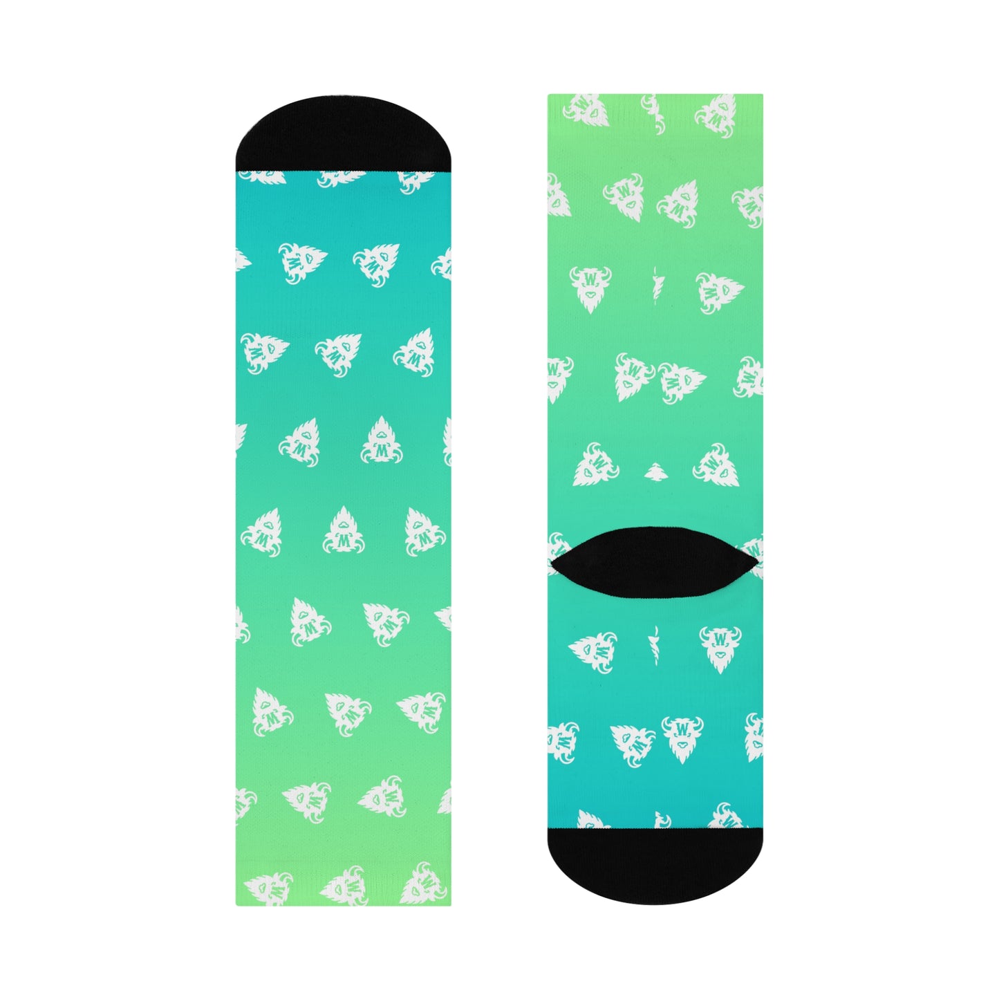 Electric Sagebrush Gradient Socks