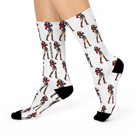 Western Pin-Up Crew Socks – Whayne Outfitters