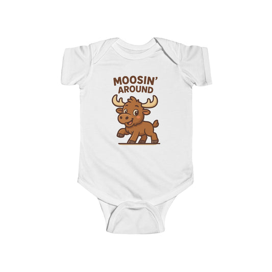 Moosin' Around Baby Onesie