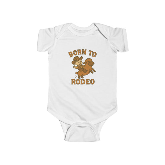 Born To Rodeo Baby Onesie