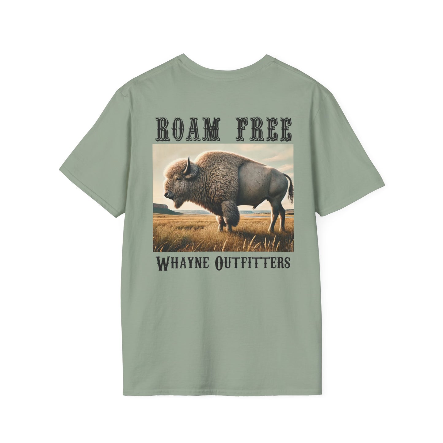 Roam Free – White Bison Tee