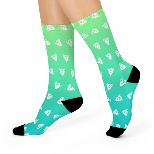 Electric Sagebrush Gradient Socks