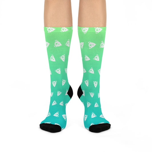 Electric Sagebrush Gradient Socks