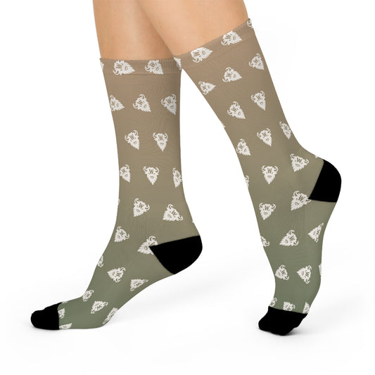Saddle to Sage Gradient Socks