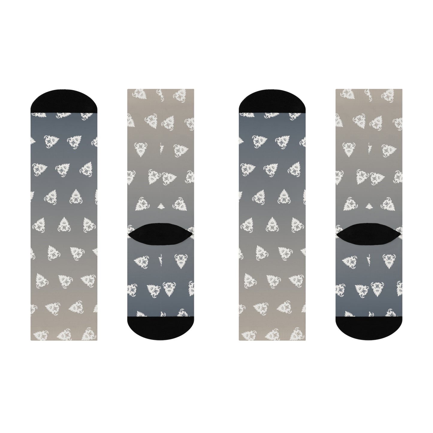 Dust to Denim Gradient Socks