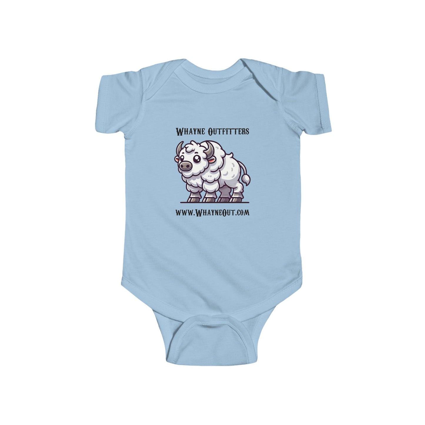 Lil’ White Bison Baby Bodysuit – Whayne Outfitters