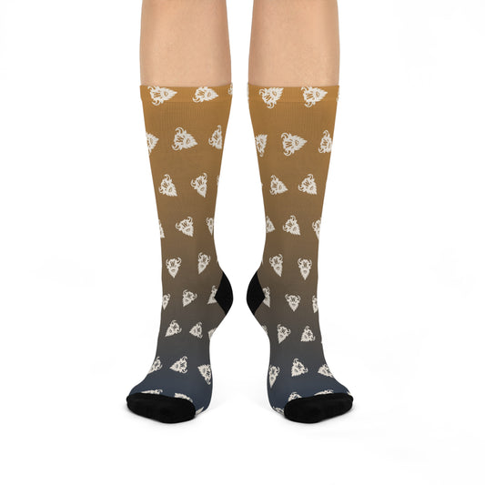 Clay to Midnight Gradient Socks