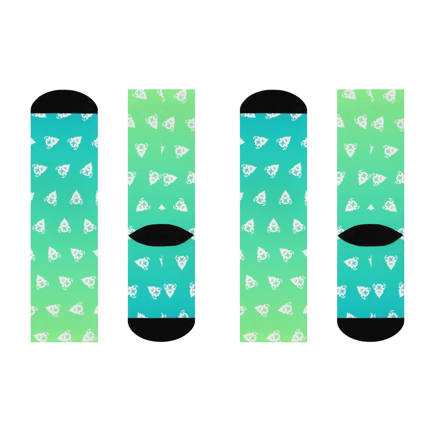 Electric Sagebrush Gradient Socks